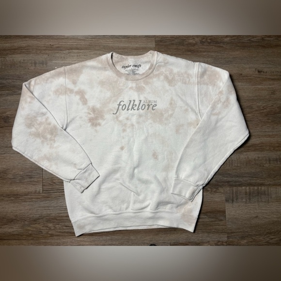 Taylor Swift Folklore Sweatshirt Small Tie Dye 2020 Concert Tour Official Merch - Picture 1 of 5